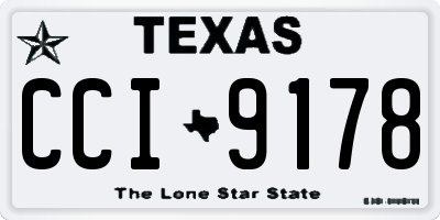 TX license plate CCI9178