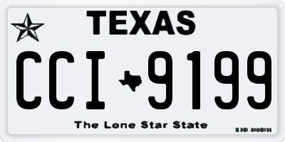 TX license plate CCI9199