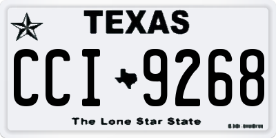 TX license plate CCI9268