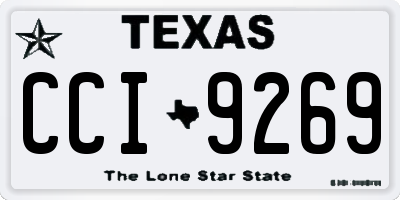 TX license plate CCI9269