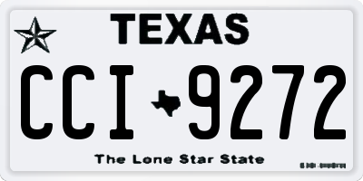 TX license plate CCI9272