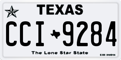 TX license plate CCI9284