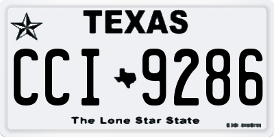 TX license plate CCI9286