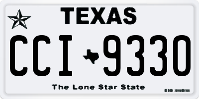 TX license plate CCI9330