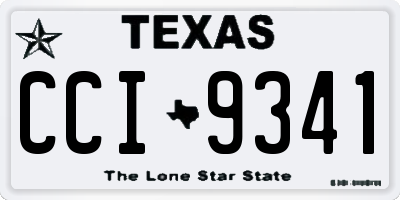 TX license plate CCI9341