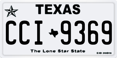 TX license plate CCI9369