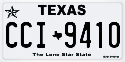 TX license plate CCI9410