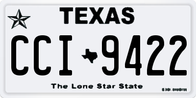 TX license plate CCI9422