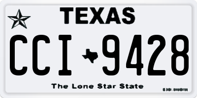 TX license plate CCI9428