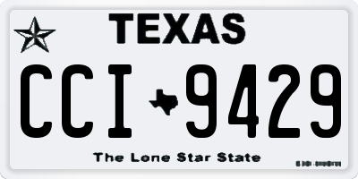 TX license plate CCI9429
