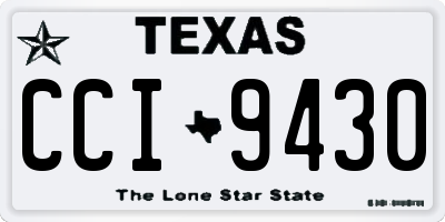 TX license plate CCI9430