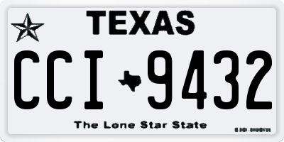TX license plate CCI9432