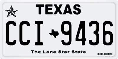 TX license plate CCI9436
