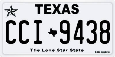 TX license plate CCI9438