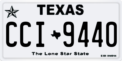 TX license plate CCI9440