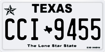 TX license plate CCI9455