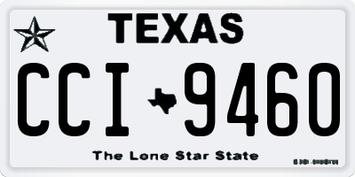 TX license plate CCI9460