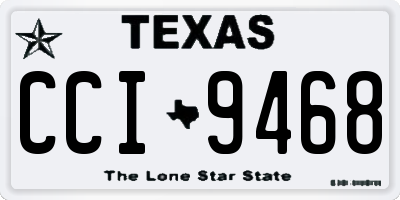 TX license plate CCI9468
