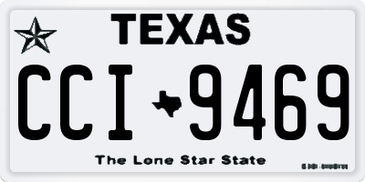TX license plate CCI9469