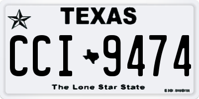 TX license plate CCI9474