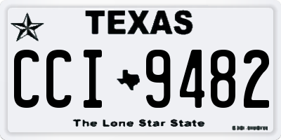 TX license plate CCI9482
