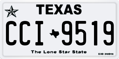 TX license plate CCI9519