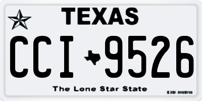 TX license plate CCI9526