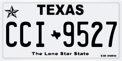 TX license plate CCI9527