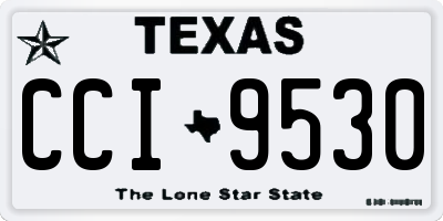 TX license plate CCI9530