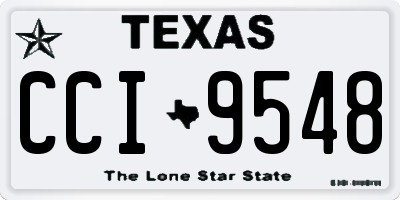 TX license plate CCI9548