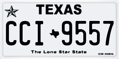 TX license plate CCI9557