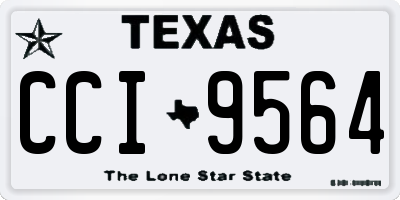 TX license plate CCI9564
