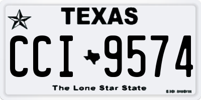 TX license plate CCI9574