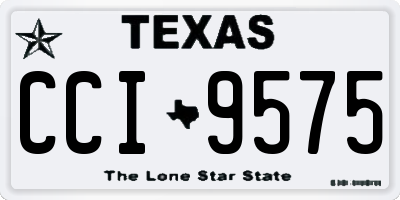 TX license plate CCI9575