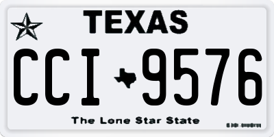 TX license plate CCI9576