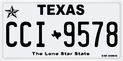 TX license plate CCI9578