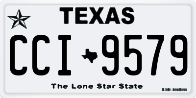 TX license plate CCI9579