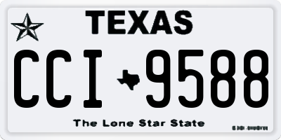 TX license plate CCI9588
