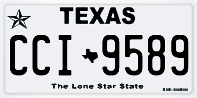 TX license plate CCI9589