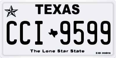 TX license plate CCI9599