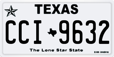 TX license plate CCI9632