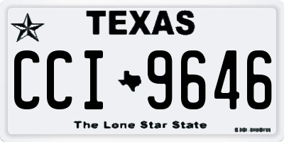 TX license plate CCI9646