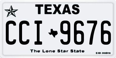 TX license plate CCI9676