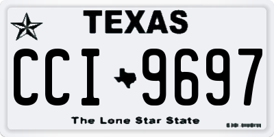 TX license plate CCI9697