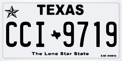 TX license plate CCI9719