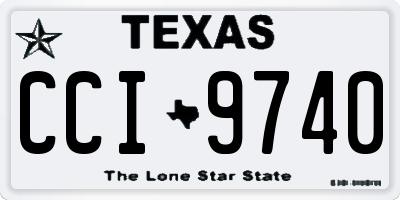 TX license plate CCI9740