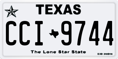 TX license plate CCI9744