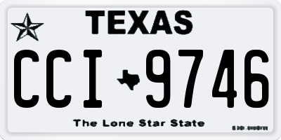 TX license plate CCI9746