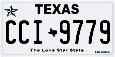 TX license plate CCI9779