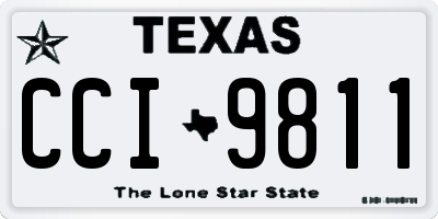 TX license plate CCI9811
